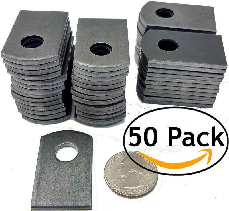 Dr. Max Steel Weld Tab, 1" W, 1 1/2" H 3/8" Hole, 1/8" Thickness, 50 Pack - Image 2